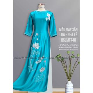 Áo Dài Bà Sui Lụa Thêu Kết Pha Lê BSLMT748